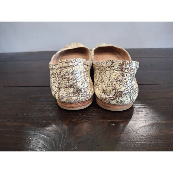 EUC Frye Carson Metallic Crackle Ballet Flats/Sz. 7M - Picture 6 of 8